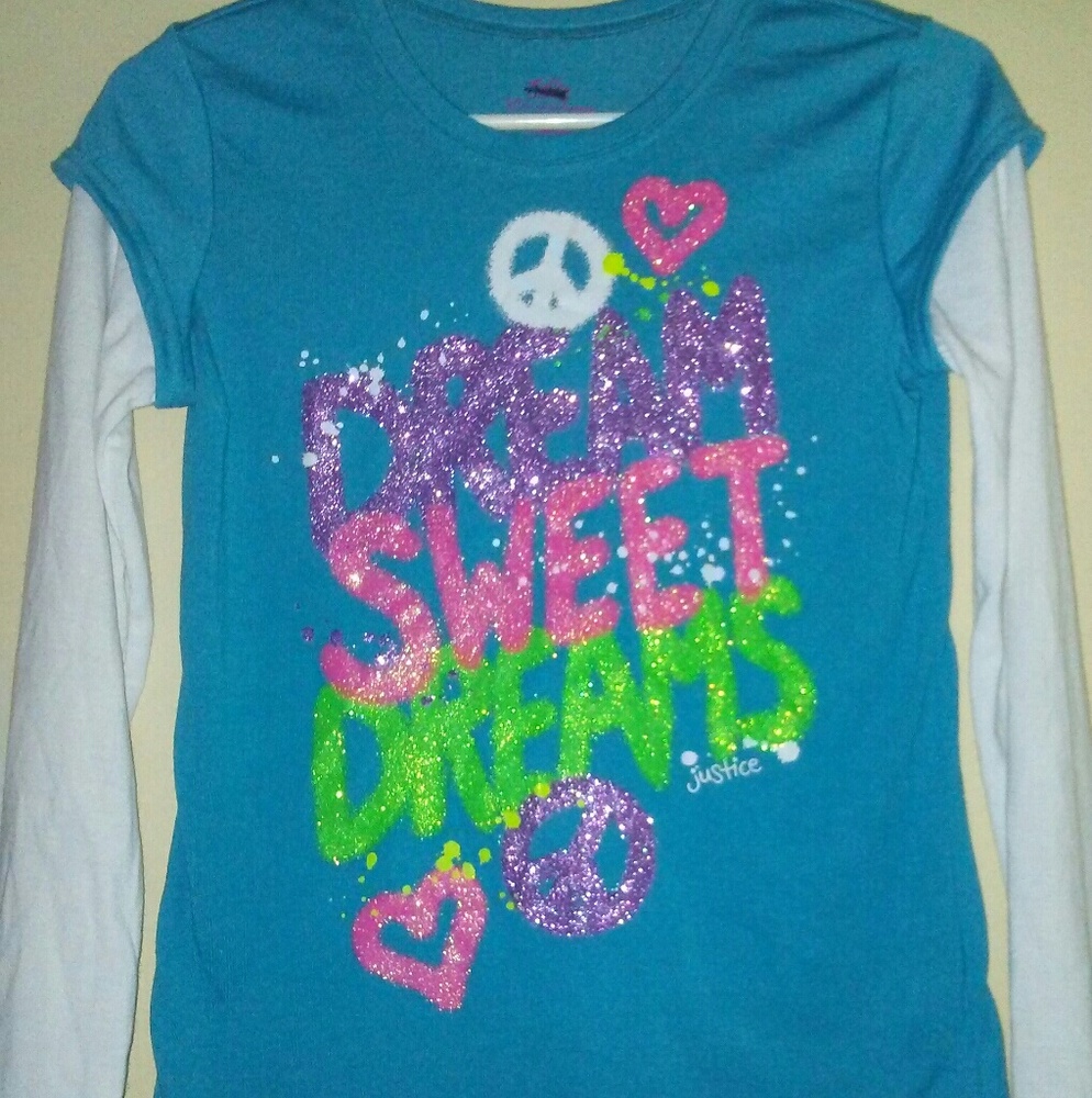 6-JUSTICE SUMMER TOPS IN EXCELLENT CONDITION